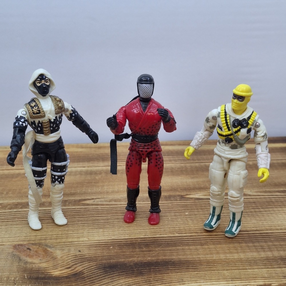 Vintage Lot of 3 GI Joe Figures Hasbro Lot No Accessories Figures Only